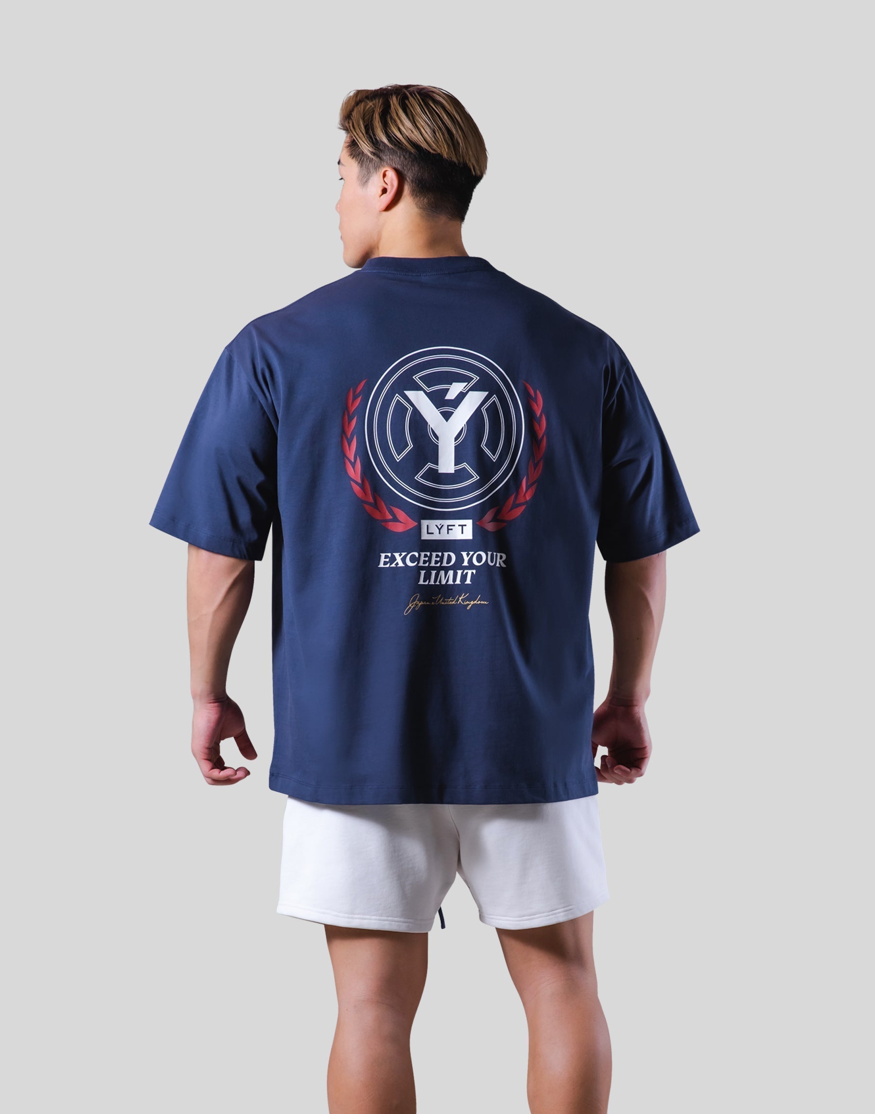 Back Y Plate Logo Big T-Shirt - Navy – merylovers